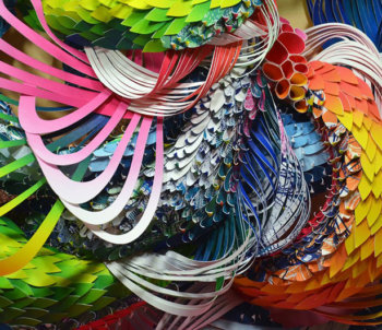 Sculture di carta organiche di Crystal Wagner