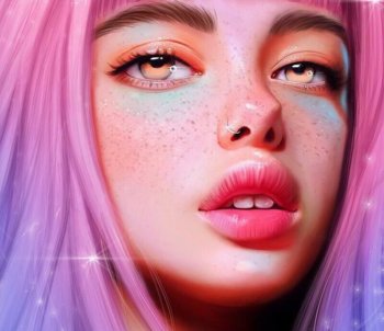 Ritratti digitali fotorealistici di Julia Razumova aka Bluesssatan