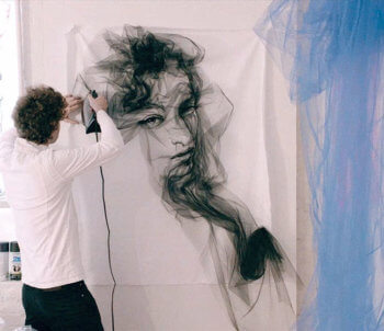 Benjamin Shine sculture di tulle - Art