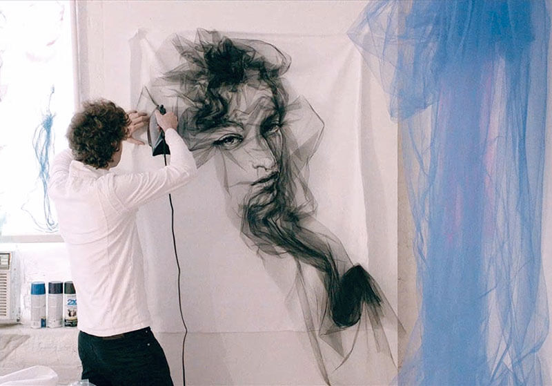 Benjamin Shine sculture di tulle - Art