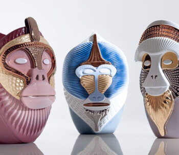 Elena Salmistraro Vasi in ceramica della serie Primates