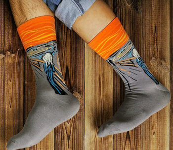 Calze con quadri famosi