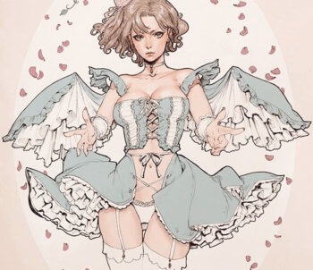 Jasmin Darnell illustrazioni di pinup vittoriane - Serafina