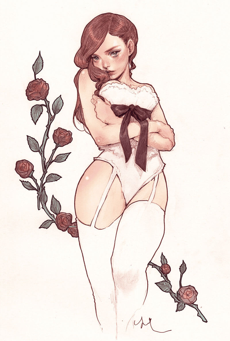 Jasmin Darnell, pin-up vittoriane in stile Manga