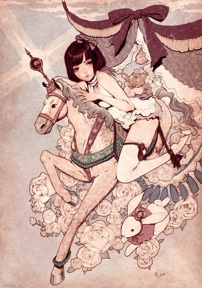 Jasmin Darnell, pin-up vittoriane in stile Manga