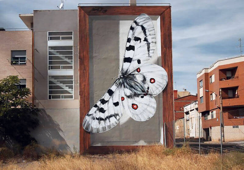 Mantra street artist murales illusioni 3D