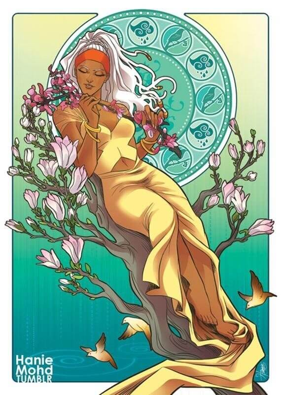 Marvel Superheroes art nouveau
