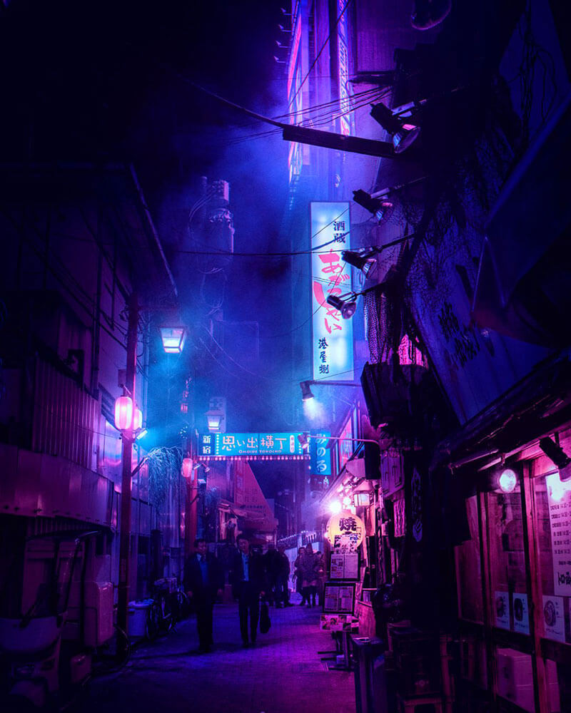 Tokyo Nights fotografie notturne di Liam Wong