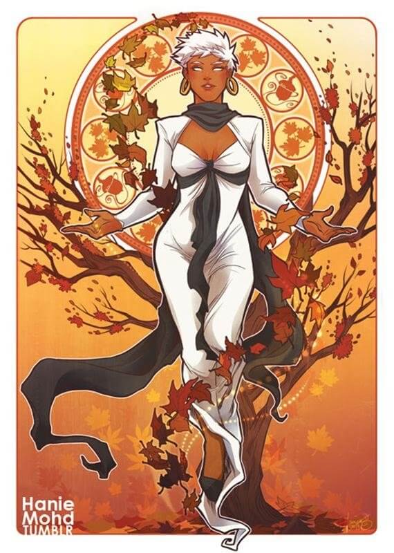 Marvel Superheroes art nouveau