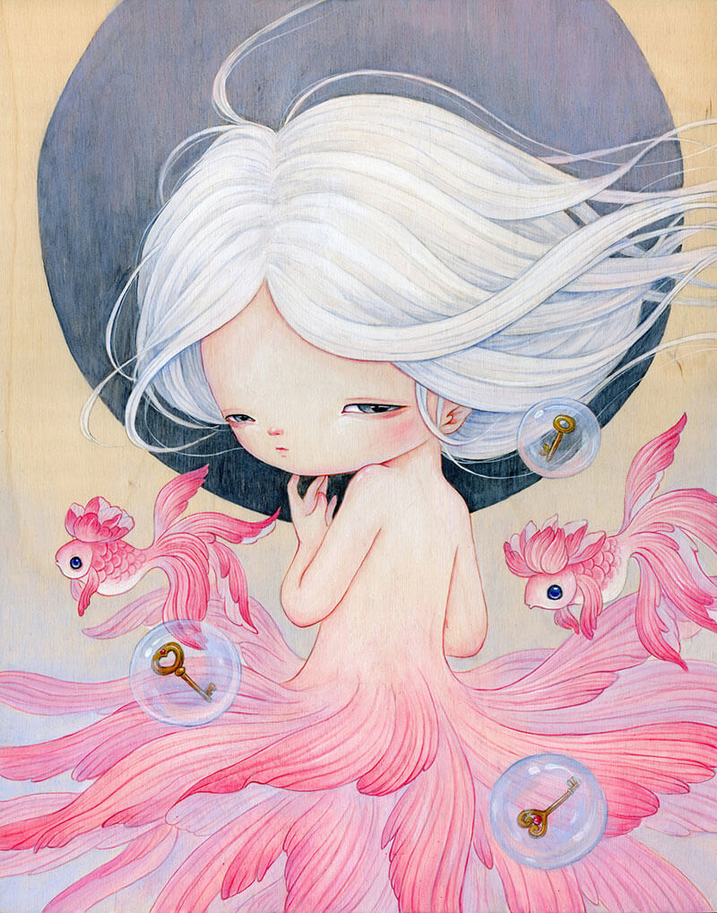 Pittura su legno YiShu Wang