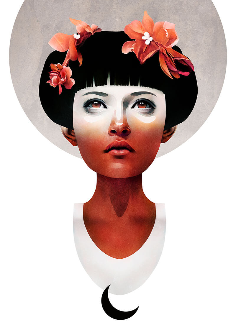 Surreal illustration by Ruben Ireland 