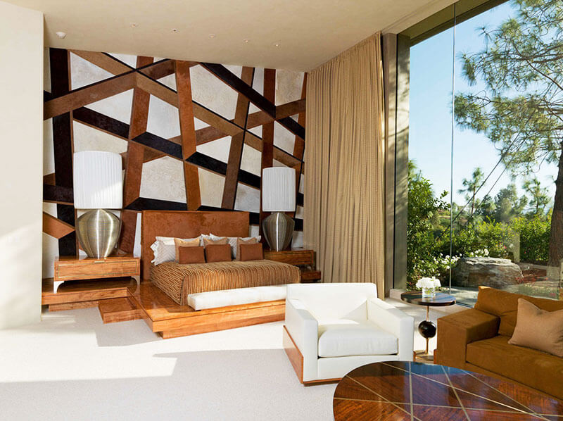 Tappeti in pelle e rivestimenti murali di Kyle Bunting