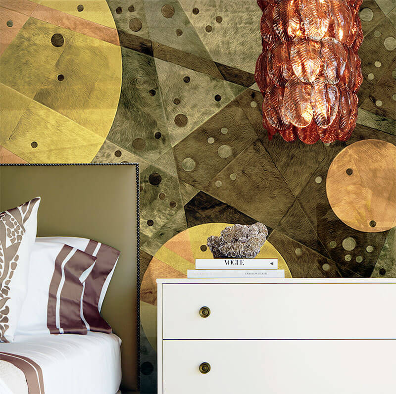 Tappeti inpelle e rivestimenti da parete di Kyle Bunting