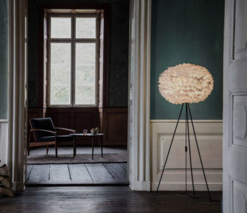 Lampade da terra Eos by UMAGE in piume d'oca