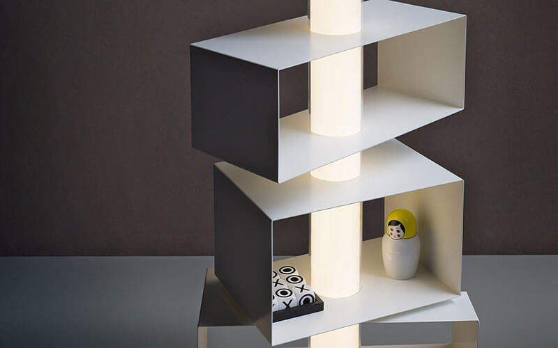 Arredi luminosi Mobile contenitore Twist&Light di Natevo