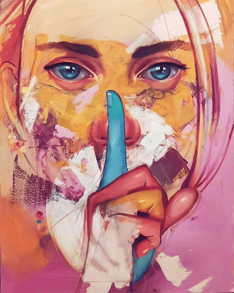 Pittura di Mihail Korubin - Gaze