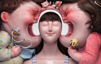 campagne pubblicitarie creative jbl headphones