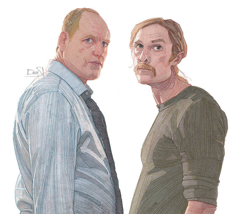 Stavros Damos True Detective Illustration