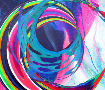 Callen Schaub pittura astratta in movimento