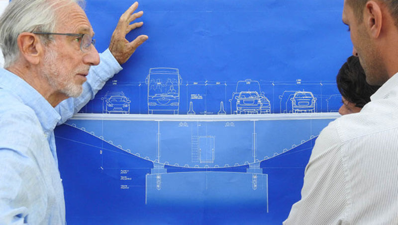 Renzo Piano progetto di ricostruzione del ponte di Genova 