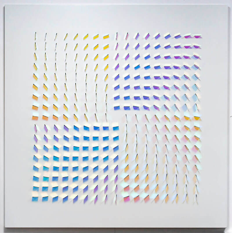 Chris Wood sculture luminose di vetro dicroico