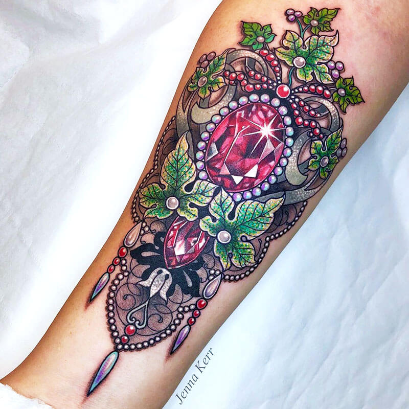 tatuaggi gioiello di Jenna Kerr