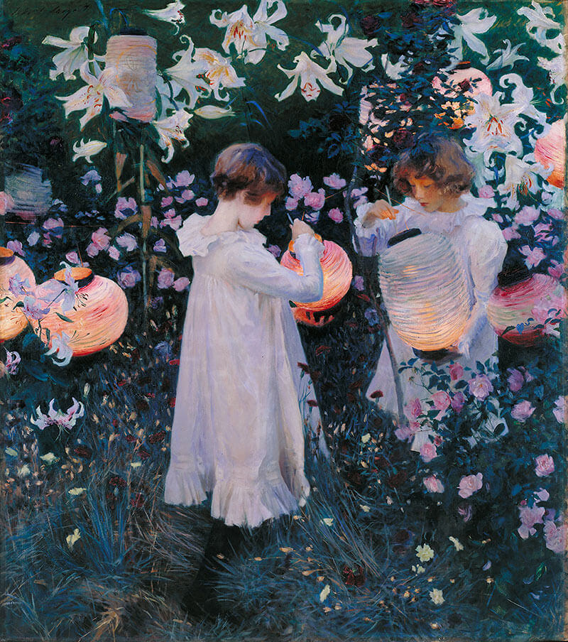 John Singer Sargent "Carnation Lily Lily Rose", 1886