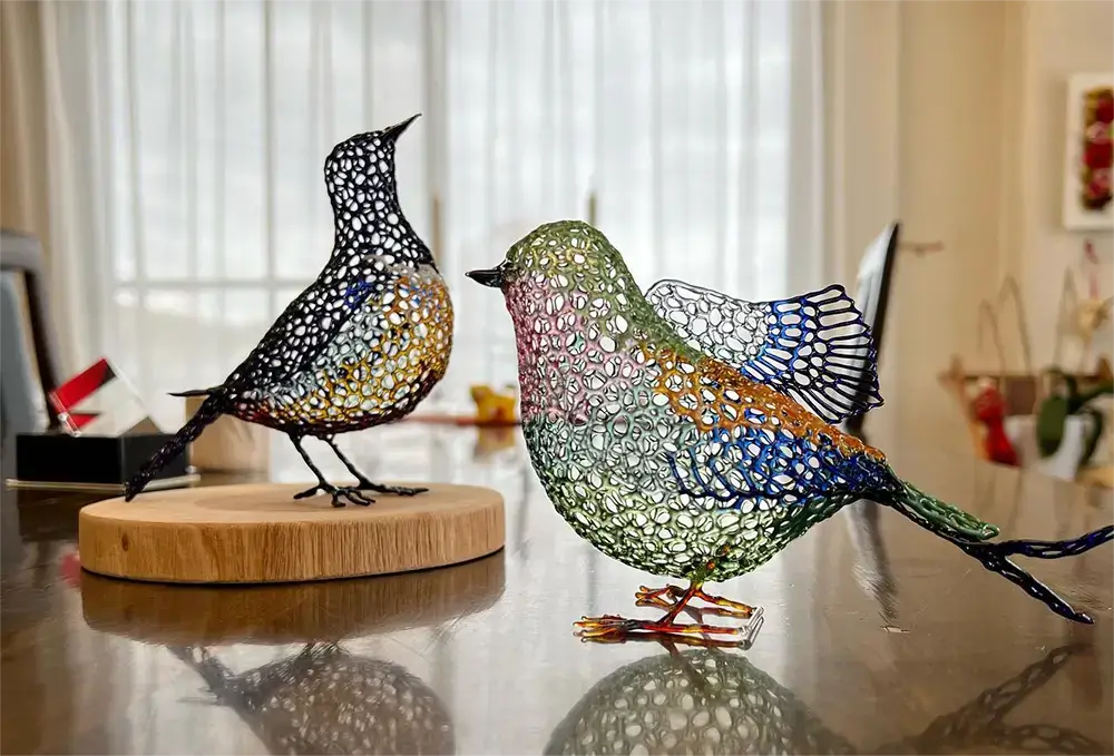 Nao Saito l'arte di intrecciare il vetro