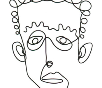 sculture in filo di ferro